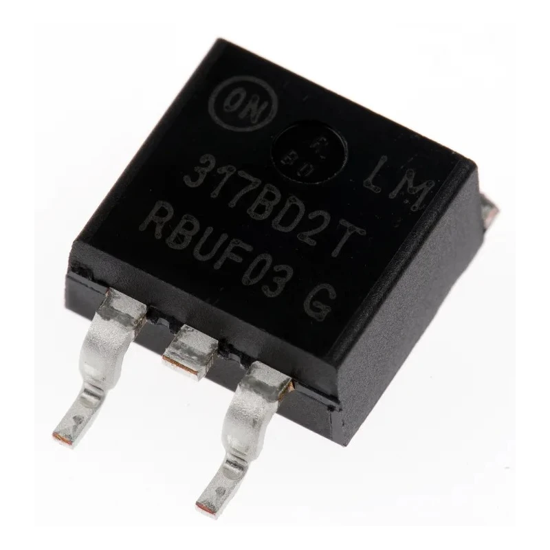 onsemi Surface Mount Positive Voltage Regulator 3-Pin 40V 1.5A LM317BD2TG