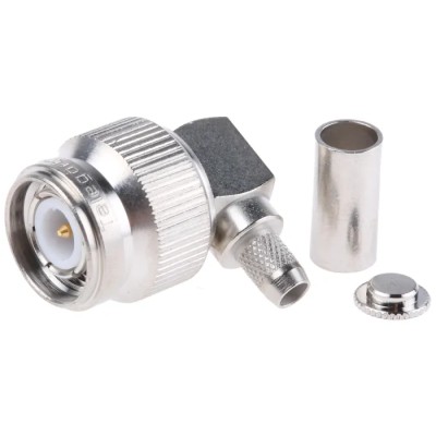 Telegartner TNC Series Coaxial Connector Cable Male TNC, 50 Ω, Right Angle Body Crimp J01010A0005