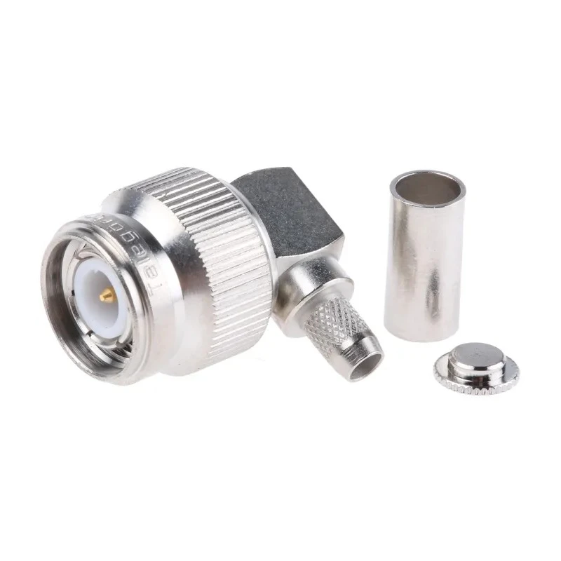 Telegartner TNC Series Coaxial Connector Cable Male TNC, 50 Ω, Right Angle Body Crimp J01010A0005