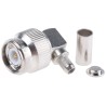 Telegartner TNC Series Coaxial Connector Cable Male TNC, 50 Ω, Right Angle Body Crimp J01010A0005
