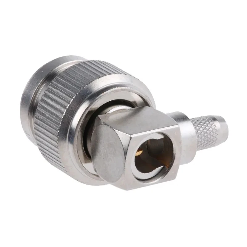 Telegartner TNC Series Coaxial Connector Cable Male TNC, 50 Ω, Right Angle Body Crimp J01010A0005