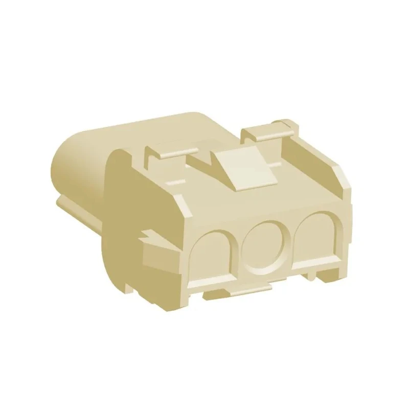 TE Connectivity Universal MATE-N-LOK Female Connector Housing 6.35 mm Pitch 3 Way 1 Row Straight 2178474-2