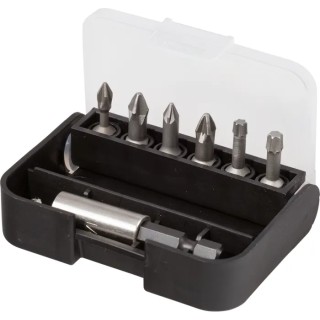 RS PRO Hex, Phillips, Pozidriv, Torx Screwdriver Bit Set 7 Pieces, Stainless Steel, 1/4 in Drive, 25mm Length 125-0436