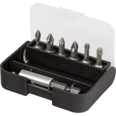 RS PRO Hex, Phillips, Pozidriv, Torx Screwdriver Bit Set 7 Pieces, Stainless Steel, 1/4 in Drive, 25mm Length 125-0436