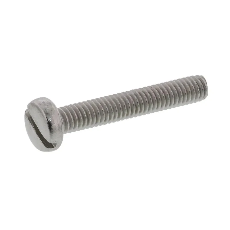 RS PRO Slot Pan Stainless Steel Machine Screw M2.5 Thread 16 mm Length 130-606