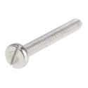 RS PRO Slot Pan Head Stainless Steel Machine Screw M5 40 mm Length A2 Grade 130-678