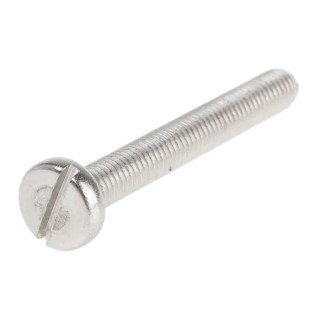RS PRO Slot Pan Head Stainless Steel Machine Screw M5 40 mm Length A2 Grade 130-678