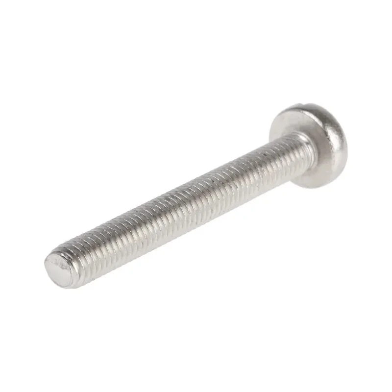 RS PRO Slot Pan Head Stainless Steel Machine Screw M5 40 mm Length A2 Grade 130-678