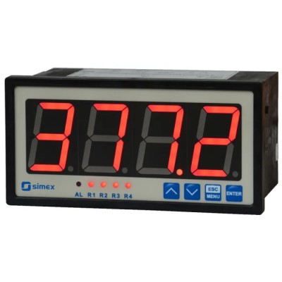 Simex LED Multi-Function Panel Meter 0 to 10 V, 67 mm x 137 mm SRP-147 24VDC