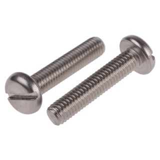 RS PRO Slot Pan Stainless Steel Machine Screw 30 mm M6 130-690
