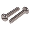 RS PRO Slot Pan Stainless Steel Machine Screw 30 mm M6 130-690