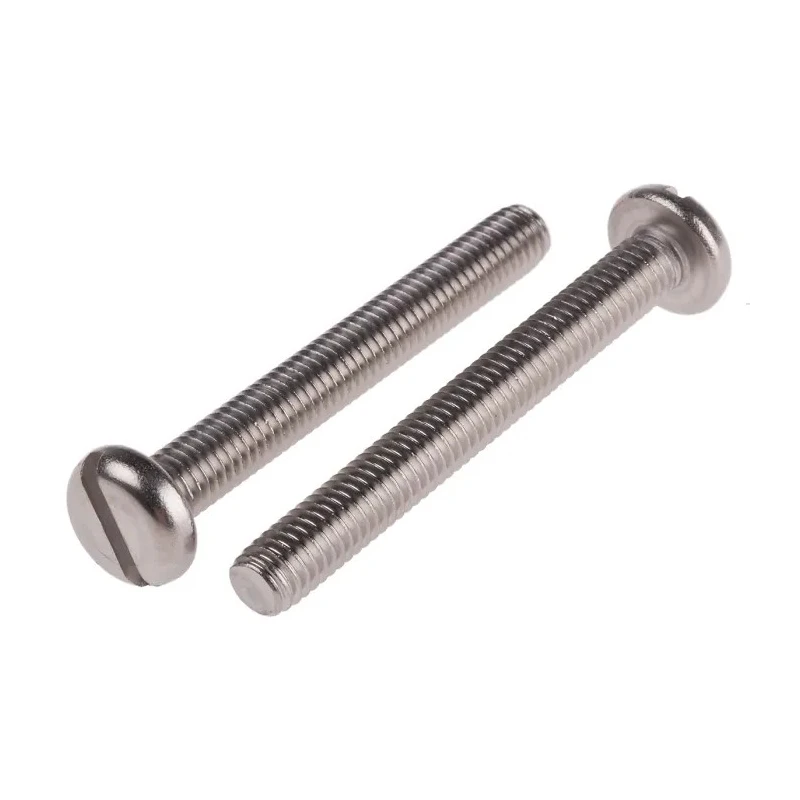 RS PRO Stainless Steel Slotted Pan Head Machine Screw M6 50mm Length 130-713