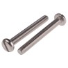 RS PRO Stainless Steel Slotted Pan Head Machine Screw M6 50mm Length 130-713
