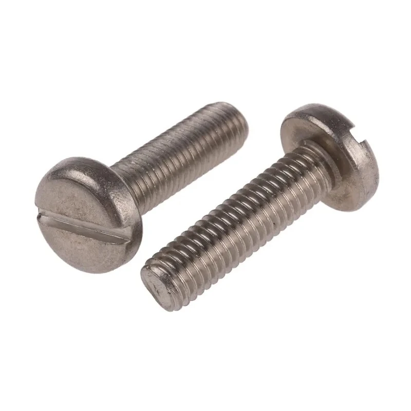RS PRO Slot Pan Head Stainless Steel A2 Machine Screw M8 Thread 30 mm Length 130-779