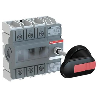 ABB 3-Pole Base Isolator Switch, IP65 IP20, 160A, 132 kW OT160G30P 1SCA135138R1001