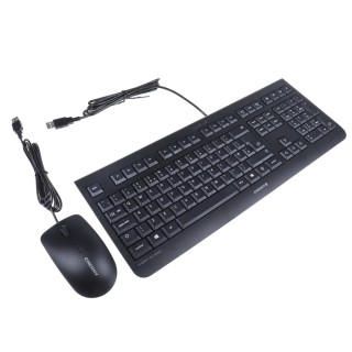 Cherry DC 2000 Wired Standard Keyboard & Mouse Set QWERTY UK Layout USB Connection Black JD-0800GB-2