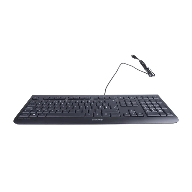 Cherry DC 2000 Wired Standard Keyboard & Mouse Set QWERTY UK Layout USB Connection Black JD-0800GB-2