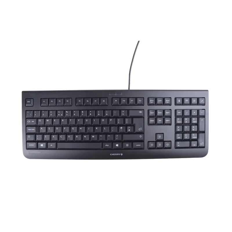 Cherry DC 2000 Wired Standard Keyboard & Mouse Set QWERTY UK Layout USB Connection Black JD-0800GB-2