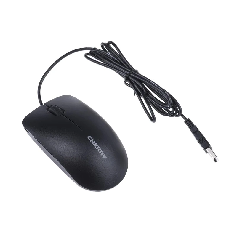 Cherry DC 2000 Wired Standard Keyboard & Mouse Set QWERTY UK Layout USB Connection Black JD-0800GB-2