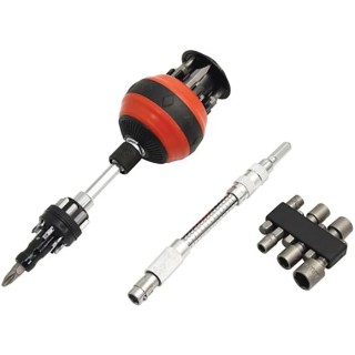 RS PRO Ratchet Screwdriver Bit Set, 23 Pieces Ratchet Drive Stainless Steel 125-0948