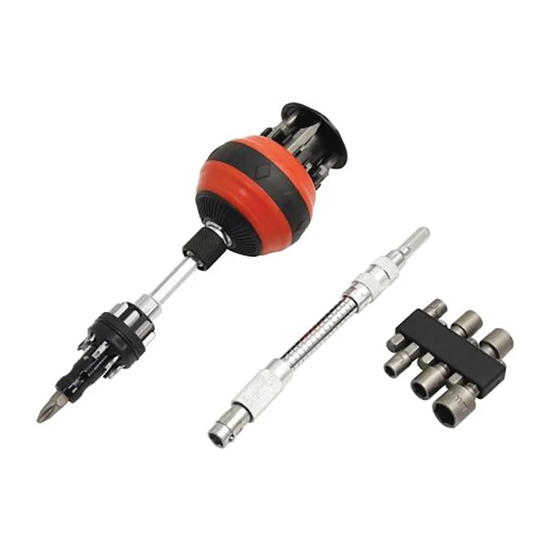 RS PRO Ratchet Screwdriver Bit Set, 23 Pieces Ratchet Drive Stainless Steel 125-0948