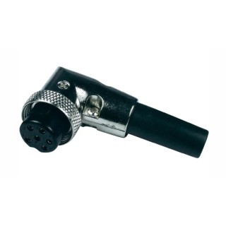 RS PRO Miniature Circular Connector Plug, Female, 6 Contacts, 48V, 1A, Right Angle, Threaded Mating 125-1079