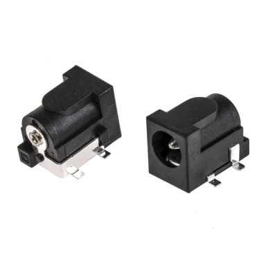 RS PRO Straight DC Power Socket Female PCB Mount 2A 12V 8.9mm Length Nickel Tin 125-1075