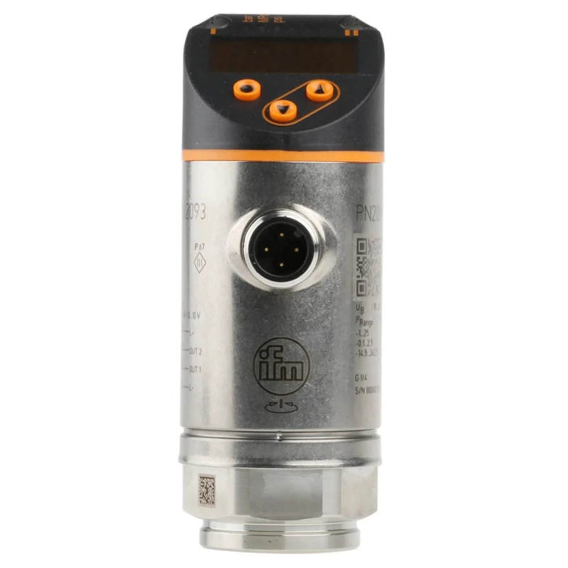 ifm electronic PN Series Pressure Sensor, PNP NO/NC, Analogue Output, -1 bar to 25 bar, Relative Reading PN2093