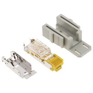 HARTING Heavy Duty Power Connector Module HAN Series Male 8 Contacts 1 Row Straight Orientation 09454001560