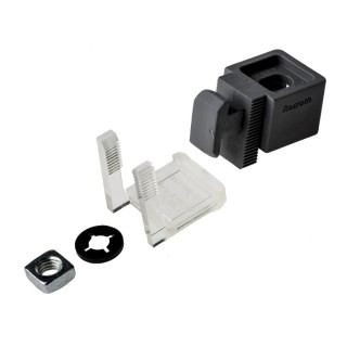 Bosch Rexroth Polypropylene Variofix Block Compatible with 10 mm Strut Profile 3842548834/3842184738