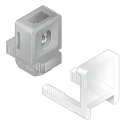Bosch Rexroth Polypropylene Variofix Block Compatible with 10 mm Strut Profile 3842548834/3842184738