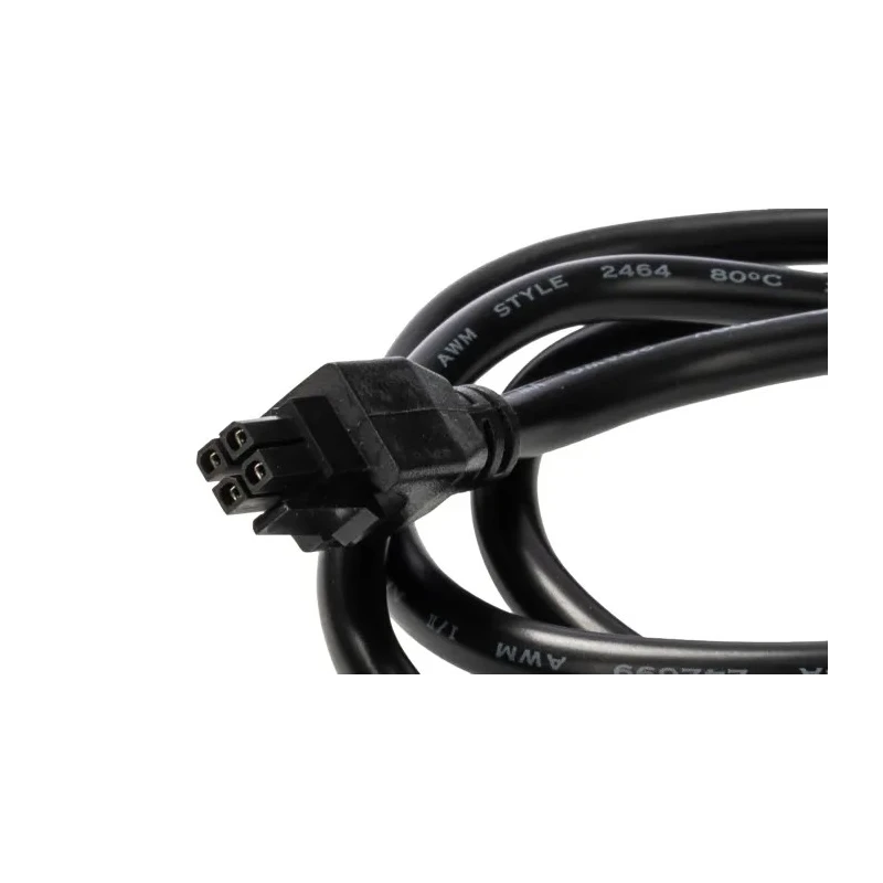 Molex Wire to Board Cable 4 Way Female Micro-Fit 3.0 Connectors Black PVC Jacket 2m 245132-0420