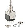 NKK Switches EB Series Momentary Panel Mount Push Button Switch DPDT 6.35 mm Cutout 125 V AC EB2061
