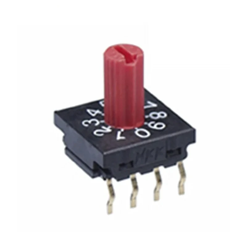 NKK Switches Rotary Coded DIP Switch With Knob Plastic Shaft Screwdriver Metal Shaft Dial Through Hole FR01KR10P-S