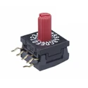 NKK Switches Metal Shaft Dial Plastic Shaft Knob Rotary Coded DIP Switch Through Hole Surface Right Angle Solder FR01KR16H-S