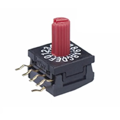 NKK Switches Metal Shaft Dial Plastic Shaft Knob Rotary Coded DIP Switch Through Hole Surface Right Angle Solder FR01KR16H-S