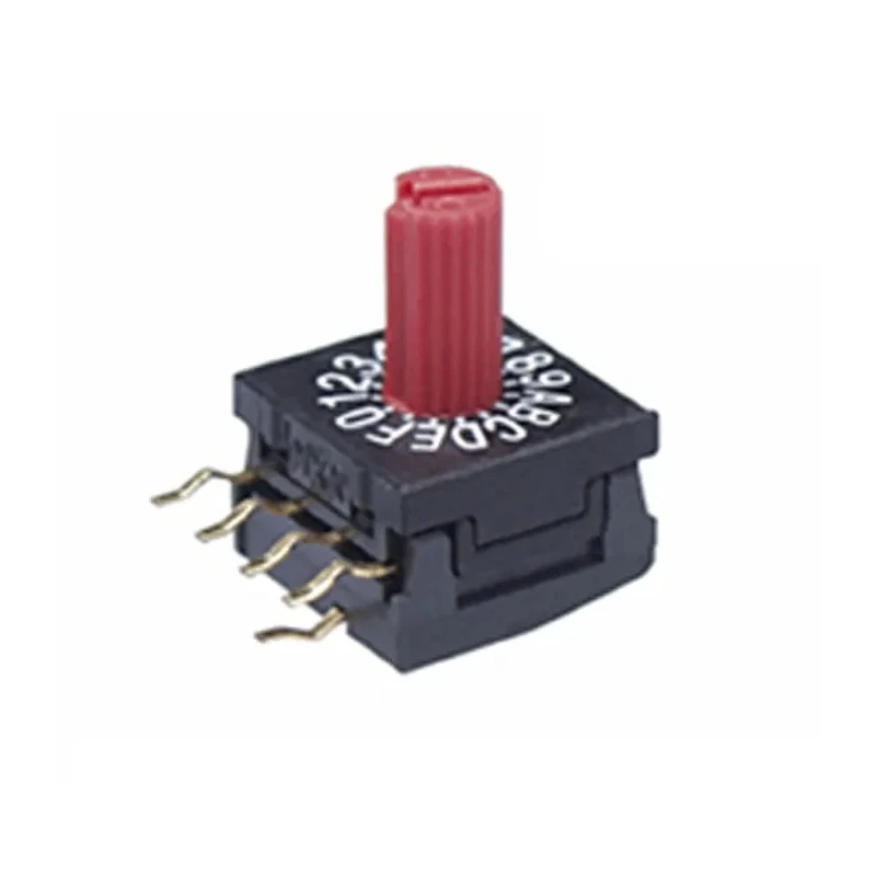 NKK Switches Metal Shaft Dial Plastic Shaft Knob Rotary Coded DIP Switch Through Hole Surface Right Angle Solder FR01KR16H-S