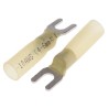 RS PRO Insulated Fork Terminal 12 AWG to 10 AWG High Density Polyethylene Yellow M4.3 Stud Size 33.5mm Length 125-1973