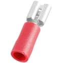 RS PRO Red Insulated Female Spade Connector, Crimp Termination, 4.75 x 0.5 mm Tab Size, 22 AWG to 16 AWG 125-1945