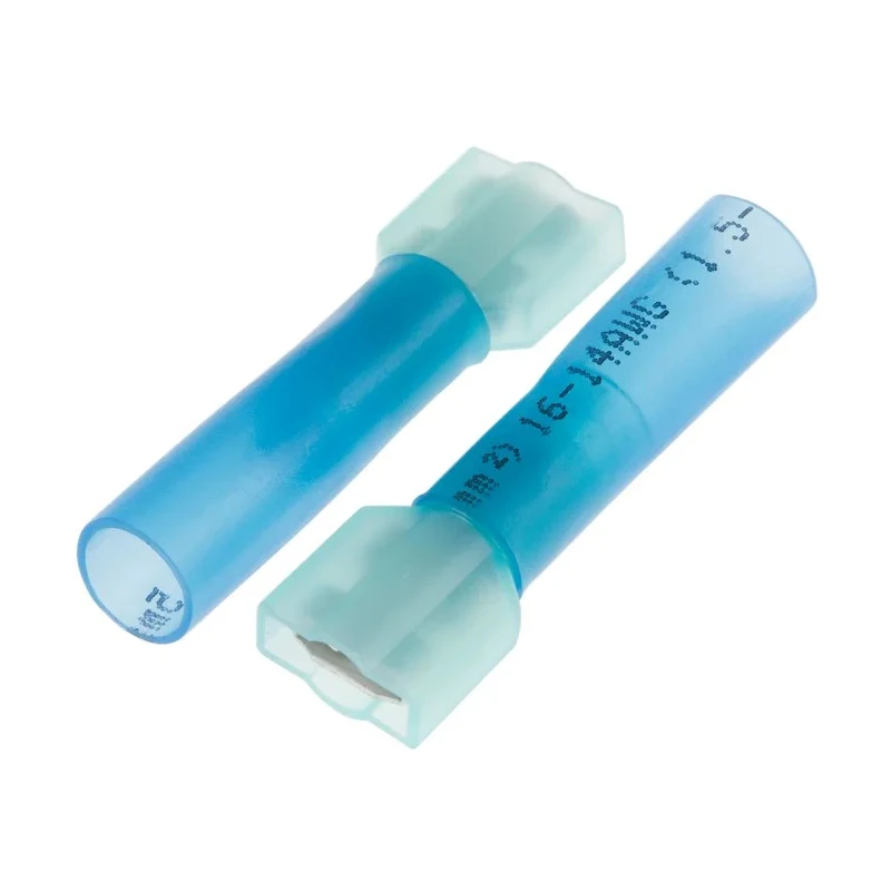 RS PRO Blue Insulated Female Spade Connector Crimp 6.35 x 0.8 mm Tab Size 16 AWG to 14 AWG 125-1975