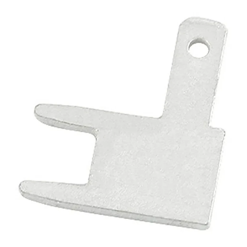 RS PRO Silver Uninsulated Male Spade Connector Solder Termination 2.8 x 0.8 mm Tab Size 13.3 mm Overall Length 125-2002