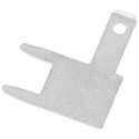 RS PRO Silver Uninsulated Male Spade Connector Solder Termination 2.8 x 0.5 mm Tab Size 125-2001