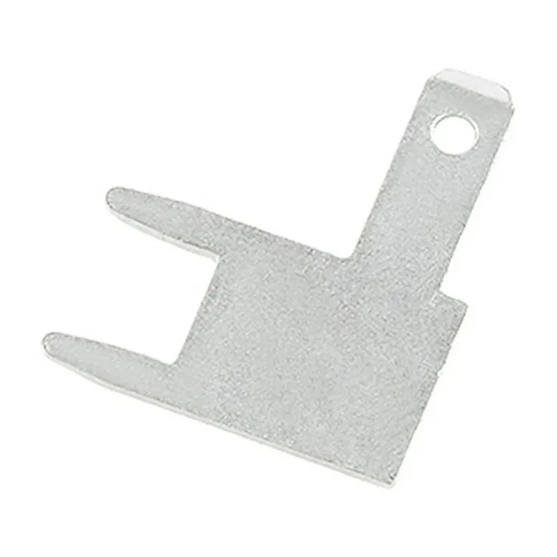 RS PRO Silver Uninsulated Male Spade Connector Solder Termination 2.8 x 0.5 mm Tab Size 125-2001