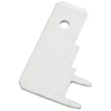 RS PRO Silver Uninsulated Male Spade Connector, Solder Termination, 6.35 x 0.8 mm Tab Size 125-2007