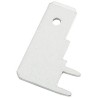 RS PRO Silver Uninsulated Male Spade Connector, Solder Termination, 6.35 x 0.8 mm Tab Size 125-2007