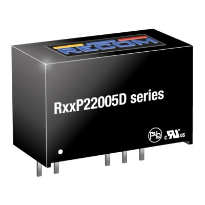 Recom DC/DC Converter 50V Output, 20 mA, 13.2V/10.8V Input, 2W Power, Through Hole Mount R12P22005D