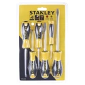 Stanley Phillips, Slotted Standard Screwdriver Set 6-Piece with Chrome Vanadium Steel Bars STHT0-60208