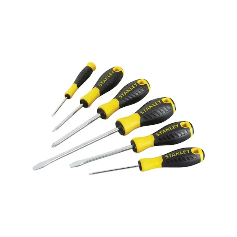 Stanley Phillips, Slotted Standard Screwdriver Set 6-Piece with Chrome Vanadium Steel Bars STHT0-60208
