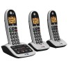 BT BT4600 Big Button Cordless Telephone with Advanced Call Blocker, LCD Display, Answer Machine, Desktop Mount Grey 84668
