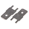 RS PRO Silver Uninsulated Male Spade Connector Solder Termination 6.35 x 0.8 mm Tab Size 125-2008
